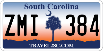 SC license plate ZMI384