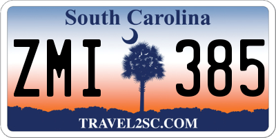 SC license plate ZMI385
