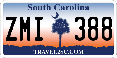 SC license plate ZMI388