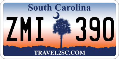 SC license plate ZMI390