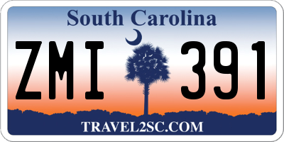SC license plate ZMI391
