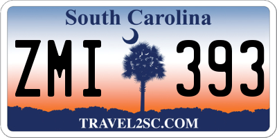 SC license plate ZMI393