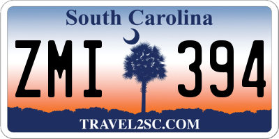 SC license plate ZMI394