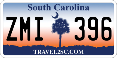 SC license plate ZMI396