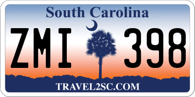 SC license plate ZMI398