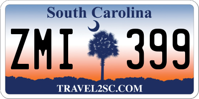 SC license plate ZMI399
