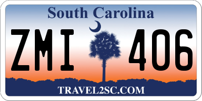 SC license plate ZMI406