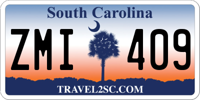 SC license plate ZMI409