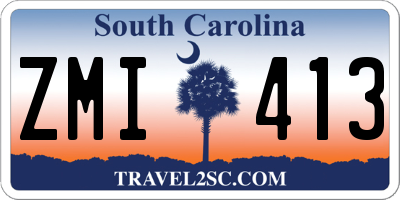 SC license plate ZMI413