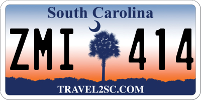 SC license plate ZMI414