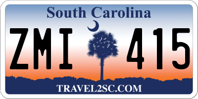 SC license plate ZMI415