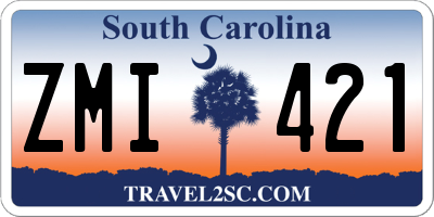 SC license plate ZMI421