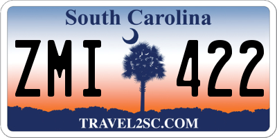 SC license plate ZMI422