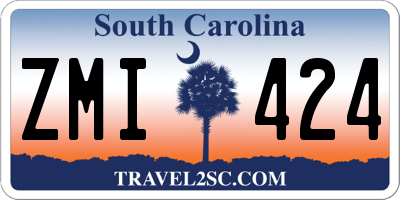 SC license plate ZMI424