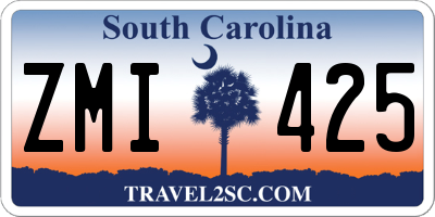 SC license plate ZMI425