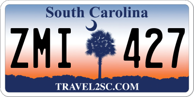 SC license plate ZMI427