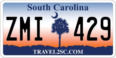 SC license plate ZMI429
