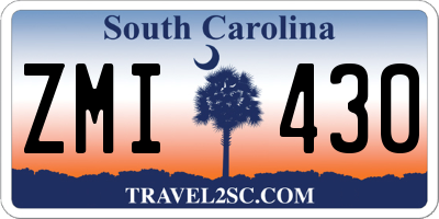 SC license plate ZMI430