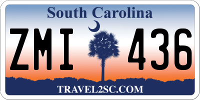 SC license plate ZMI436