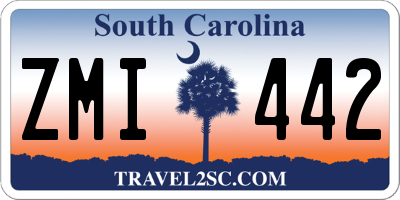 SC license plate ZMI442