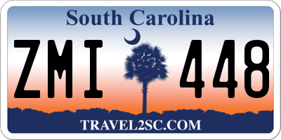 SC license plate ZMI448