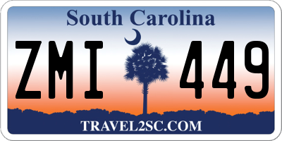 SC license plate ZMI449
