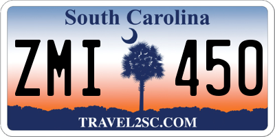 SC license plate ZMI450