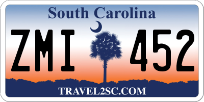 SC license plate ZMI452