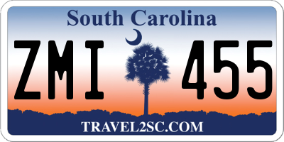 SC license plate ZMI455