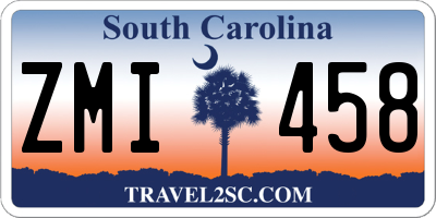 SC license plate ZMI458