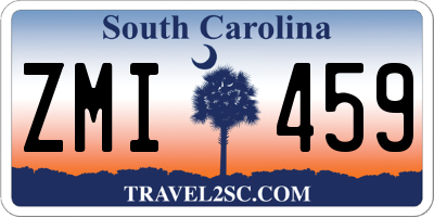 SC license plate ZMI459