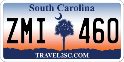 SC license plate ZMI460