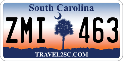 SC license plate ZMI463