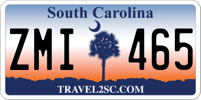 SC license plate ZMI465