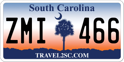 SC license plate ZMI466