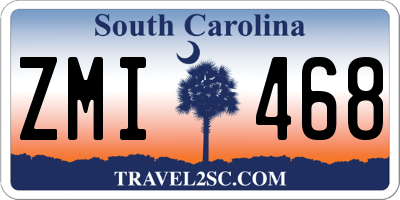 SC license plate ZMI468