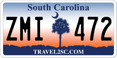 SC license plate ZMI472