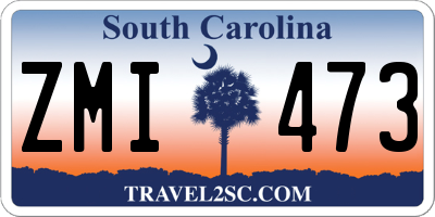SC license plate ZMI473