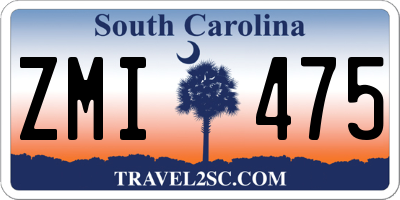 SC license plate ZMI475