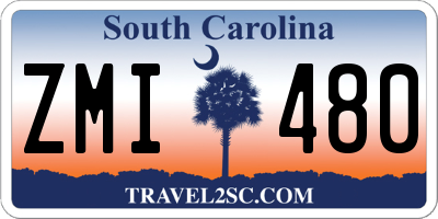 SC license plate ZMI480