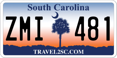 SC license plate ZMI481