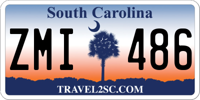 SC license plate ZMI486