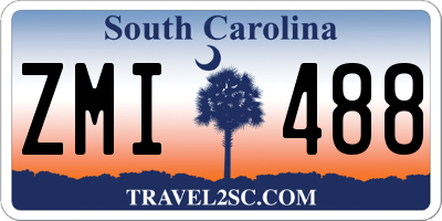 SC license plate ZMI488