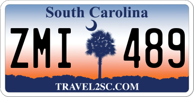 SC license plate ZMI489