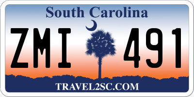 SC license plate ZMI491