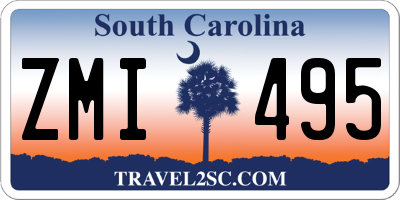 SC license plate ZMI495