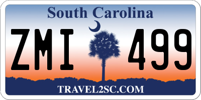 SC license plate ZMI499