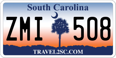 SC license plate ZMI508