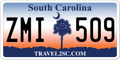 SC license plate ZMI509