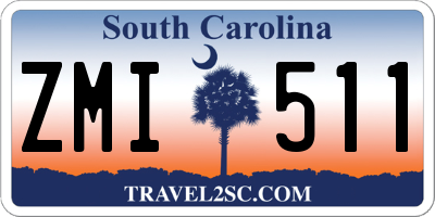 SC license plate ZMI511